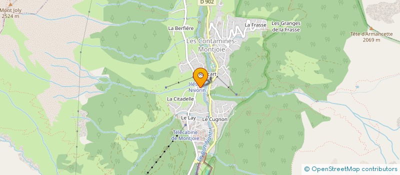 localisation de l'entreprise JC SERRI  LES CONTAMINES-MONTJOIE