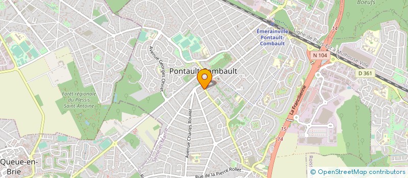 localisation de l'entreprise JC SERVICE à PONTAULT-COMBAULT