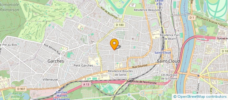 localisation de l'entreprise JC ST2025  SAINT-CLOUD