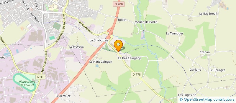localisation de l'entreprise JC.V. LE BELLEC  LOUDEAC