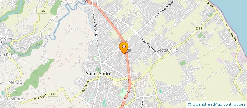 localisation de l'entreprise JC VOYAGES OI  SAINT-ANDRE