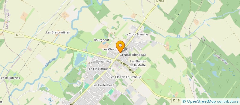 localisation de l'entreprise JC2E à LAILLY-EN-VAL