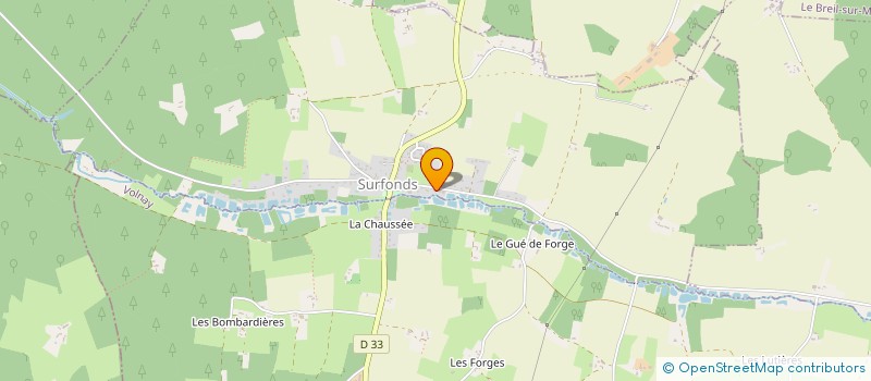 localisation de l'entreprise JC2E FINANCES  LE BREIL-SUR-MERIZE