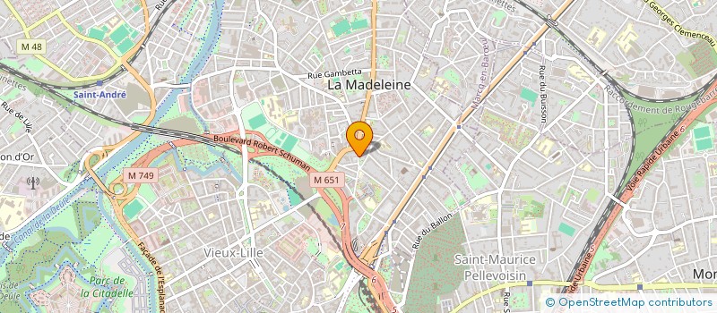 localisation de l'entreprise JC2F  LA MADELEINE