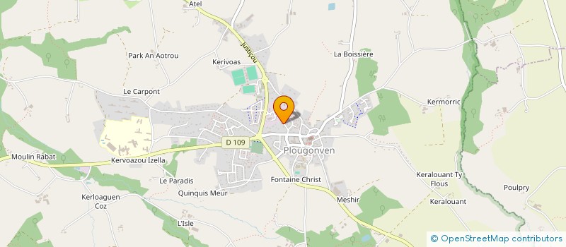 localisation de l'entreprise JC2G  PLOUGONVEN