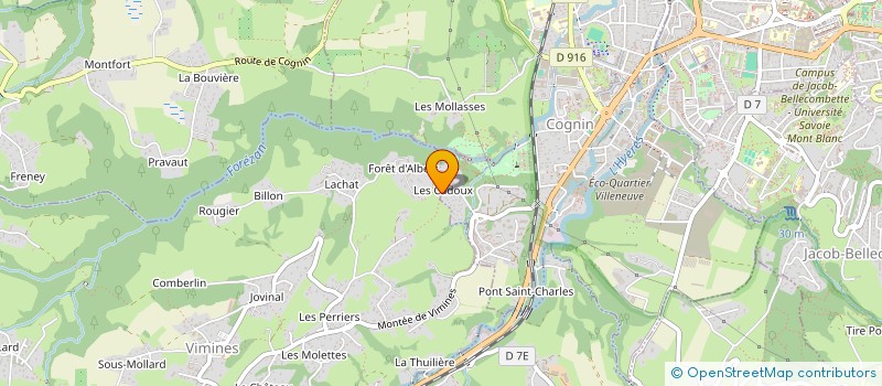localisation de l'entreprise JC2H à COGNIN