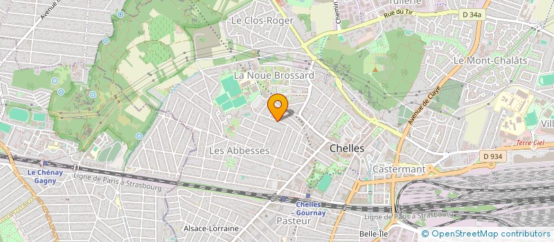 localisation de l'entreprise JC2LAU BRISOUX  CHELLES