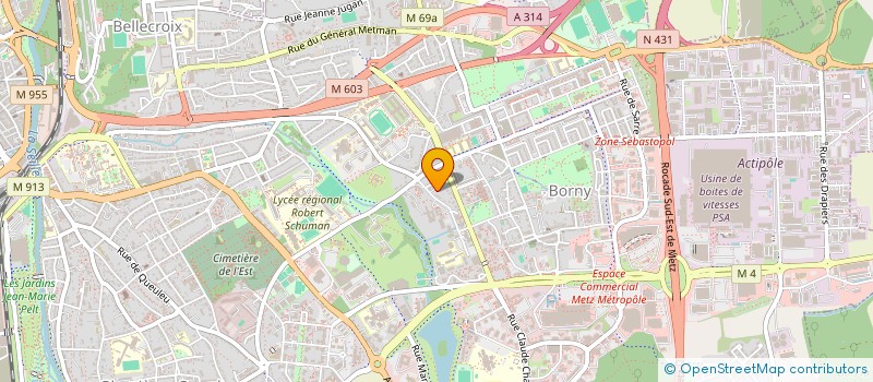 localisation de l'entreprise JC2M  METZ