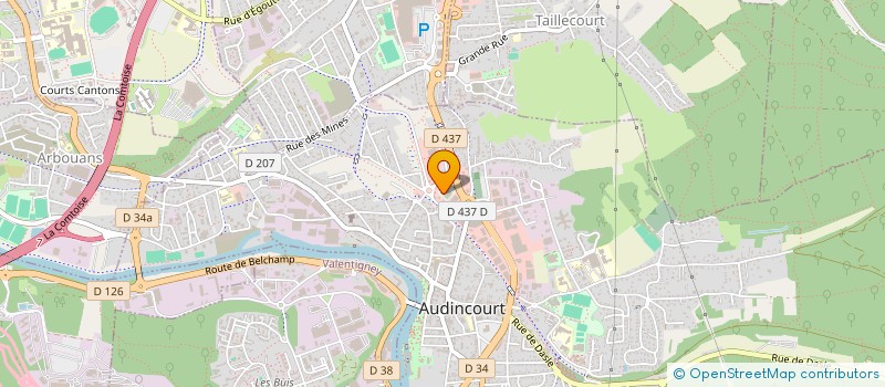 localisation de l'entreprise JC2S PATRIMOINE  AUDINCOURT