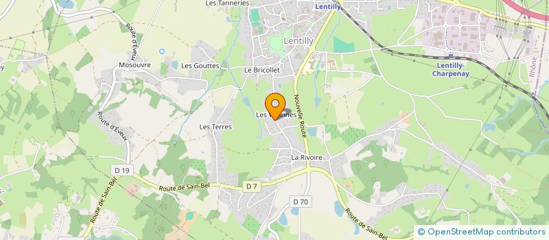 localisation de l'entreprise JC3L  LENTILLY