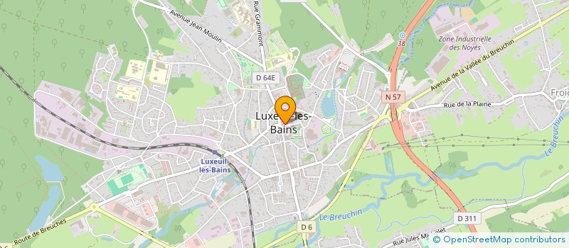 localisation de l'entreprise JC4A à LUXEUIL-LES-BAINS