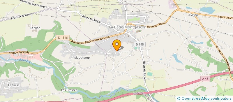 localisation de l'entreprise JCA à LA BATIE-MONTGASCON