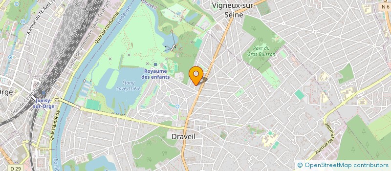 localisation de l'entreprise JCA à DRAVEIL