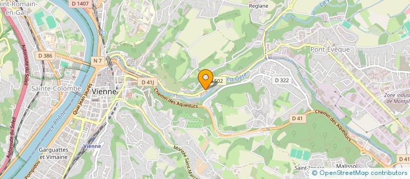 localisation de l'entreprise JCA  VIENNE