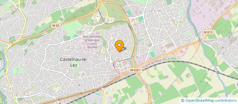 localisation de l'entreprise JCA  CASTELNAU-LE-LEZ