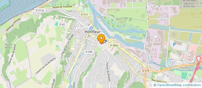 localisation de l'entreprise JCA à HONFLEUR