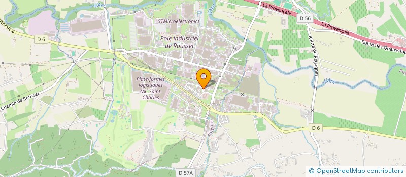 localisation de l'entreprise JCA  ROUSSET