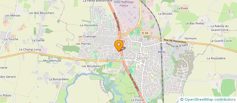 localisation de l'entreprise JCA  VERN-SUR-SEICHE