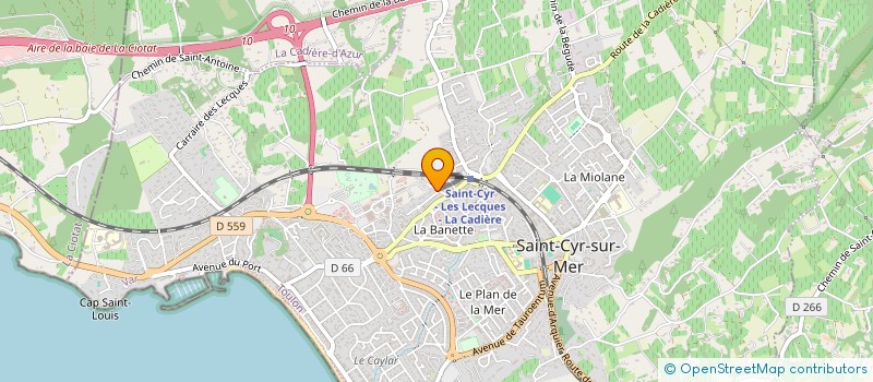 localisation de l'entreprise JCA FINANCIERE à SAINT-CYR-SUR-MER