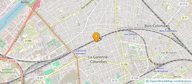 localisation de l'entreprise JCA GCA  LA GARENNE-COLOMBES