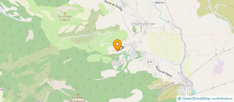 localisation de l'entreprise JCA IMMO à CHAMPTERCIER