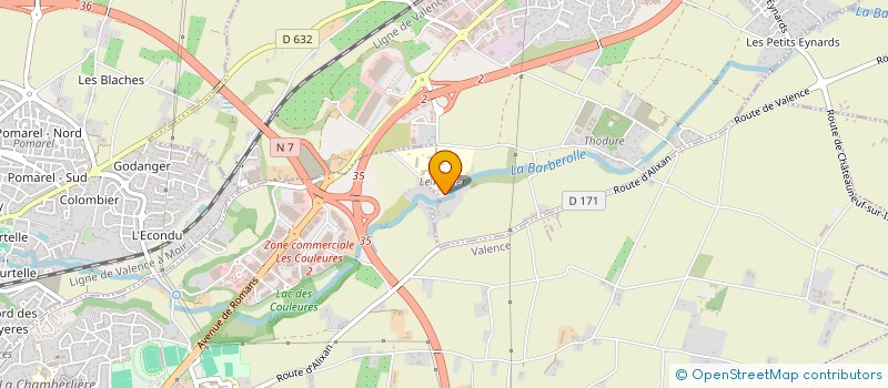 localisation de l'entreprise JCA IMMO  SAINT-MARCEL-LES-VALENCE