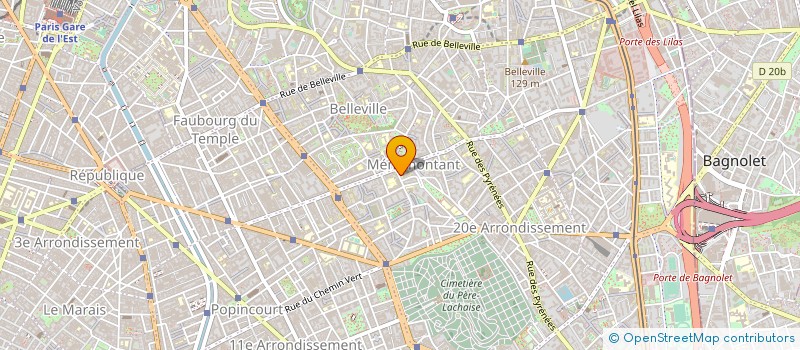 localisation de l'entreprise JCA JUDO CLUB DES AMANDIERS  PARIS