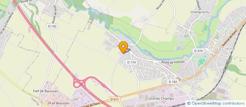 localisation de l'entreprise JCAD  LA CRECHE