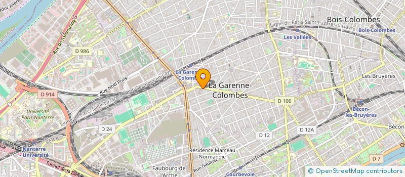 localisation de l'entreprise JCAD INVEST à COURBEVOIE