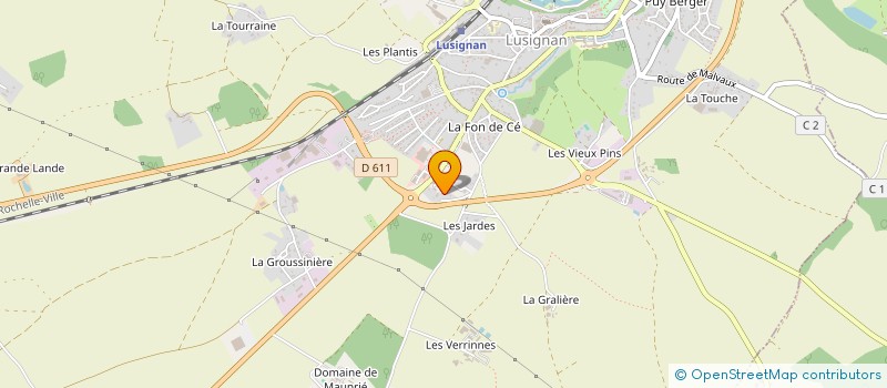 localisation de l'entreprise JCALEX à LUSIGNAN