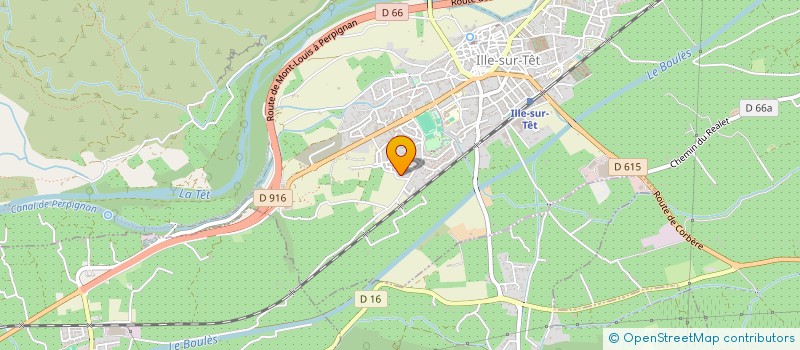 localisation de l'entreprise JCAM  ILLE-SUR-TET