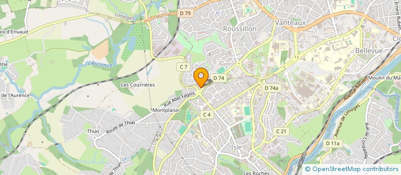 localisation de l'entreprise JCB à ISLE