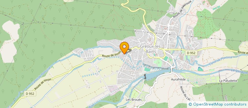 localisation de l'entreprise JCB à GREOUX-LES-BAINS