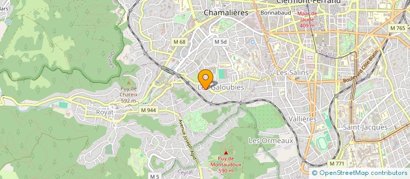 localisation de l'entreprise JCB à CHAMALIERES