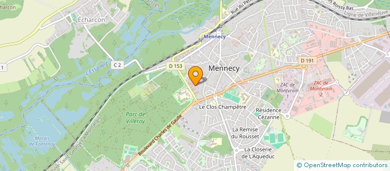 localisation de l'entreprise JCB AUTO à MENNECY
