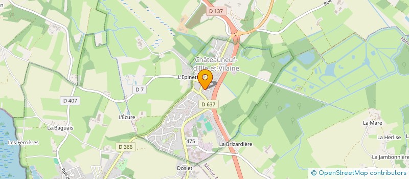 localisation de l'entreprise JCB BATIMENT  CHATEAUNEUF-D'ILLE-ET-VILAINE