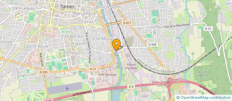 localisation de l'entreprise JCB COMMUNICATION CONSEILS-KORESIS  SEMEAC