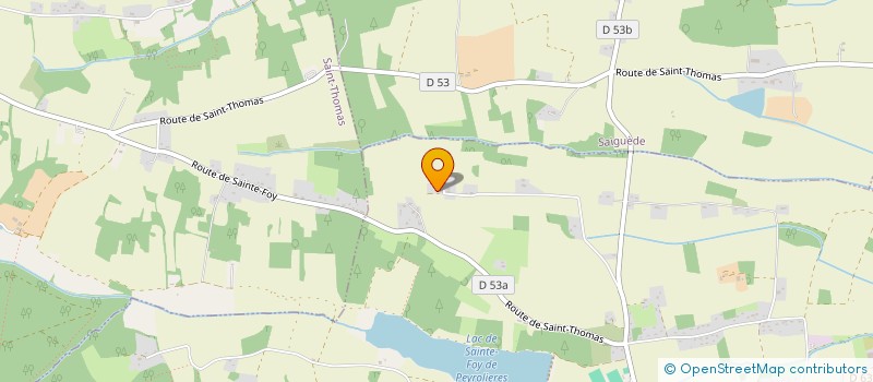 localisation de l'entreprise JCB CONSEIL  SAINTE-FOY-DE-PEYROLIERES