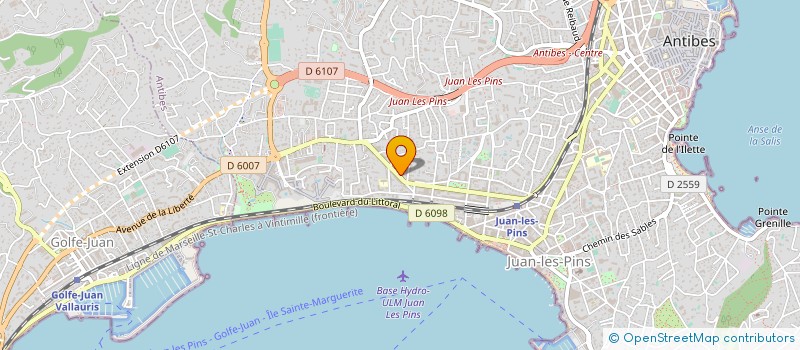 localisation de l'entreprise JCB DEVELOPPEMENT à ANTIBES