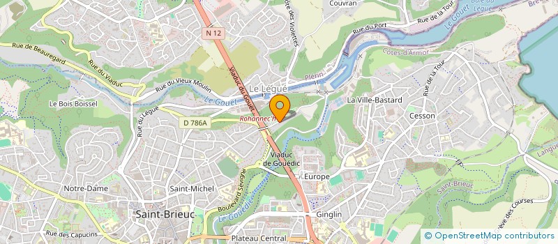 localisation de l'entreprise JCB DISTRIBUTION à SAINT-BRIEUC