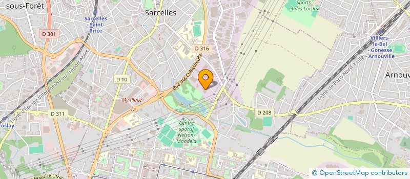localisation de l'entreprise JCB EURO SERVICES à SARCELLES