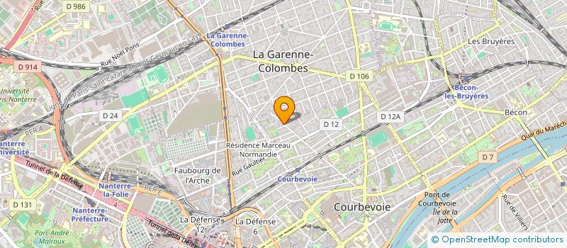 localisation de l'entreprise JCB IMMOBILIER à COURBEVOIE