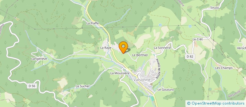 localisation de l'entreprise JCB MAN'S  VALSONNE