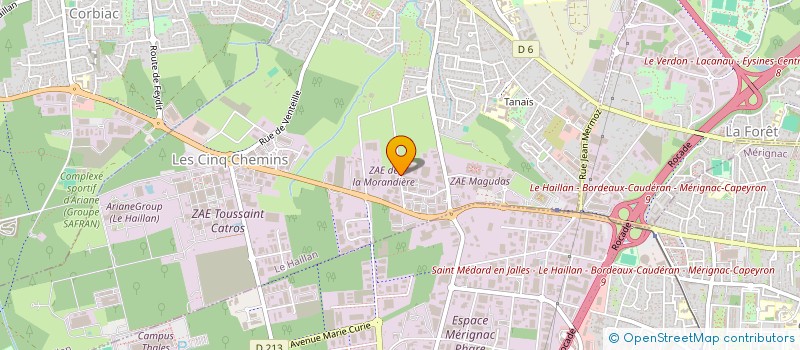 localisation de l'entreprise JCB NETTOYAGE à BORDEAUX