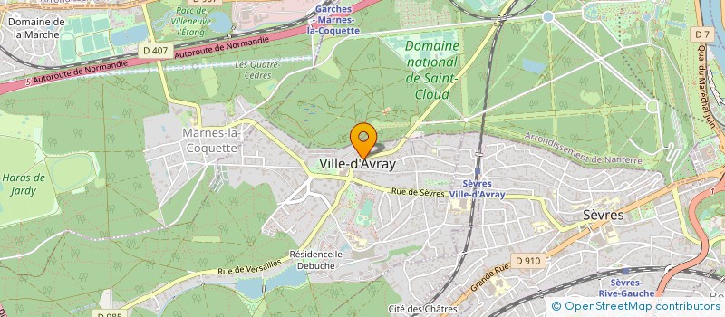 localisation de l'entreprise JCB PLOMBERIE à VILLE-D'AVRAY