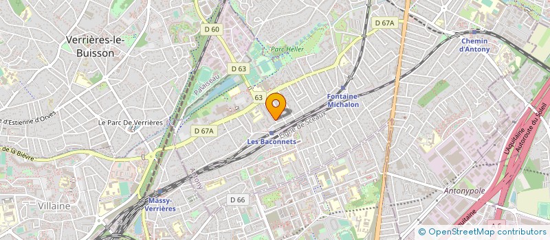 localisation de l'entreprise JCB PRODUCTION à ANTONY