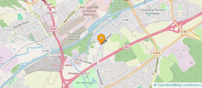 localisation de l'entreprise JCBD à DOUCHY-LES-MINES