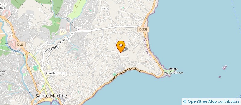 localisation de l'entreprise JCBG à SAINTE-MAXIME