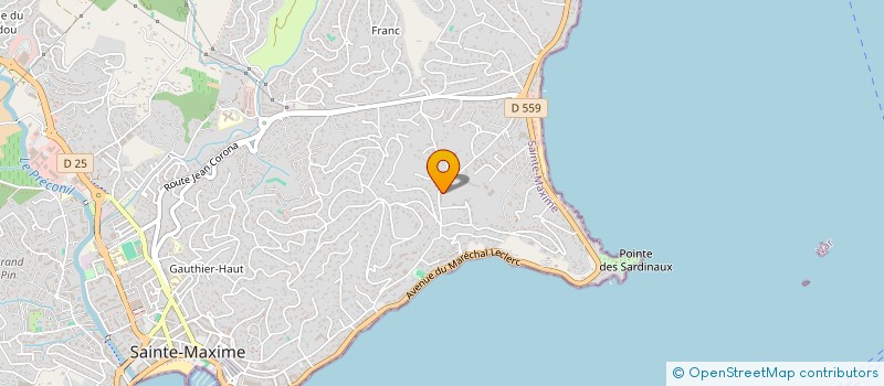 localisation de l'entreprise JCBG LGF à SAINTE-MAXIME