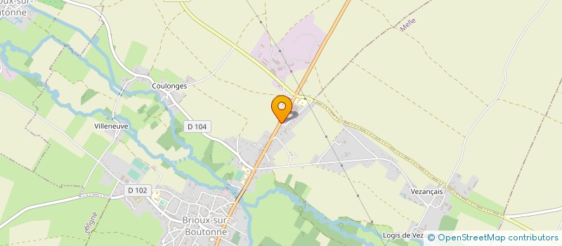 localisation de l'entreprise JCBP  BRIOUX-SUR-BOUTONNE